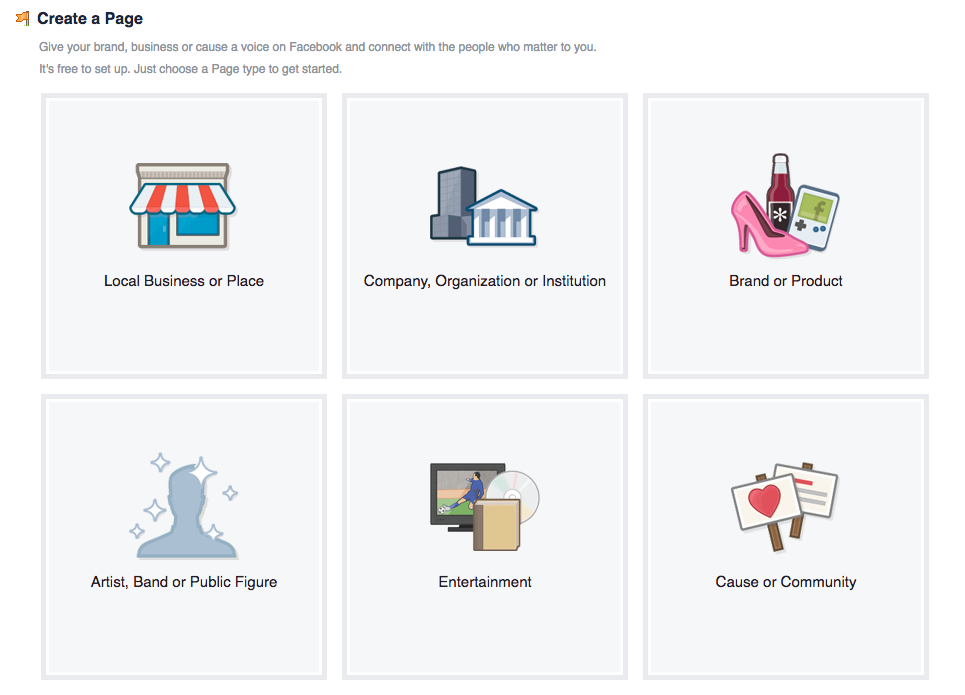 Type of Facebook Page