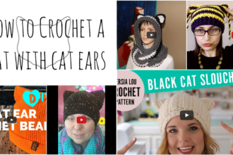 how to crochet cat ears for a hat