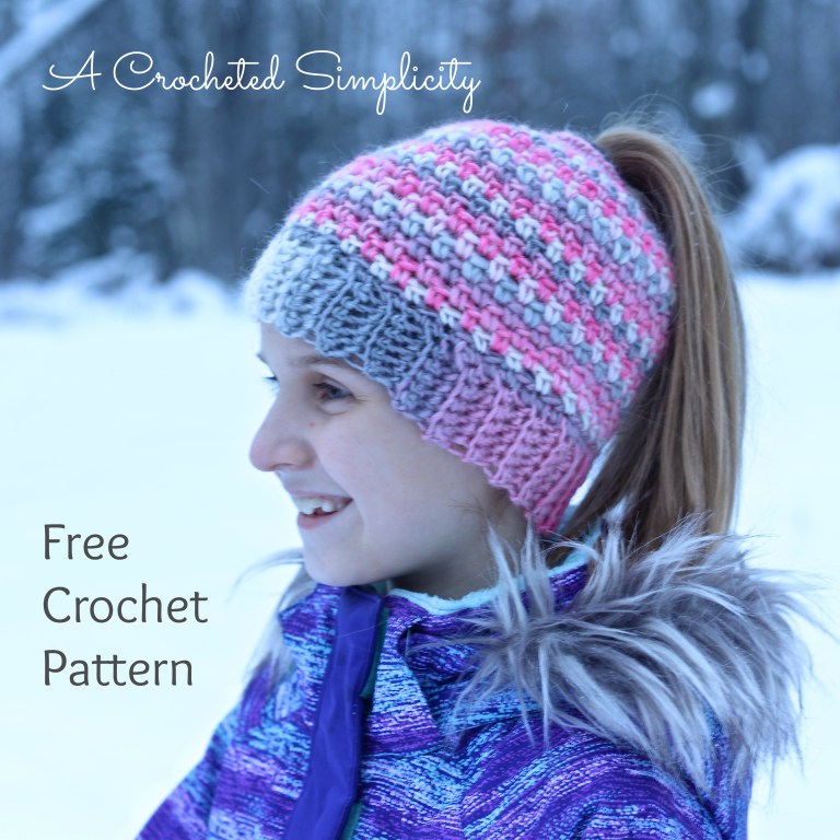 Free Crochet Ponytail Hat Pattern