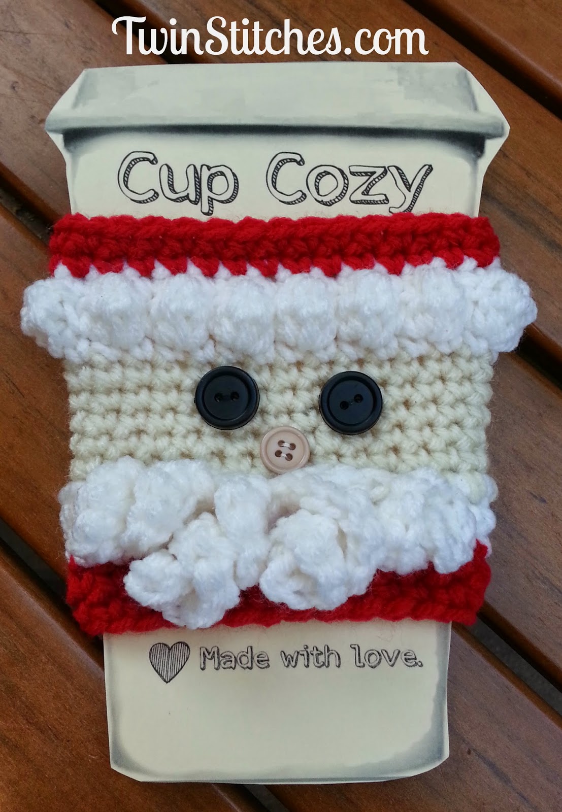 Christmas Crochet Coffee Cozy Pattern Round Up