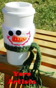 coffee cup crochet wrapper