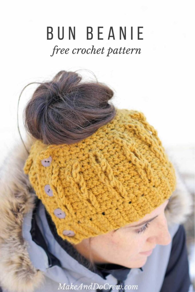 Free Crochet Messy Bun Pattern Roundup