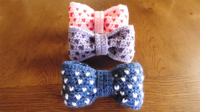 crochet hair bow pattern free