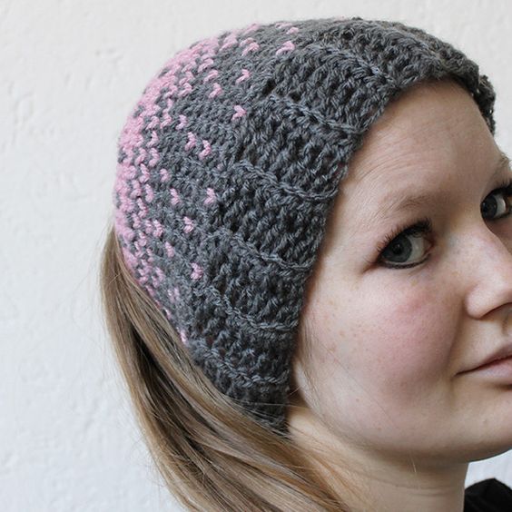 heart crochet hat pattern free