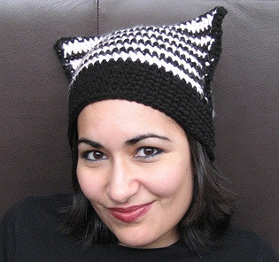 crochet cat ear hat pattern