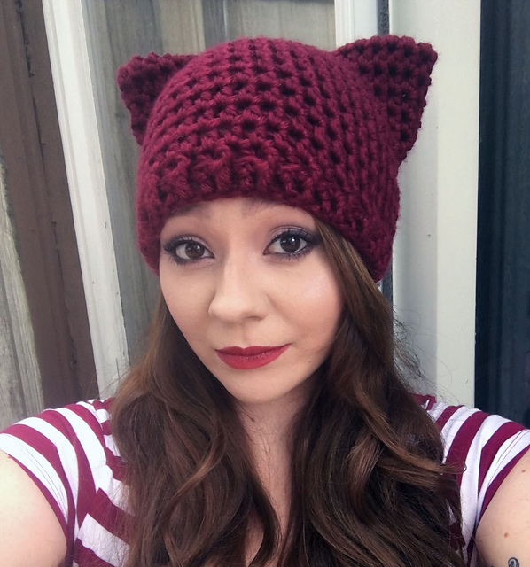 crochet cat hat