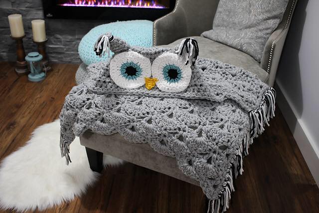 Crocheted owl blanket pattern
