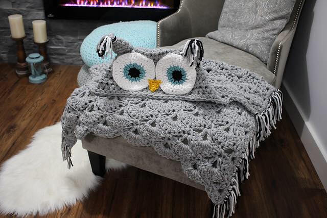 Crochet Hooded Owl Blanket Pattern