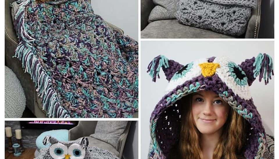 Hooded 2025 owl blanket