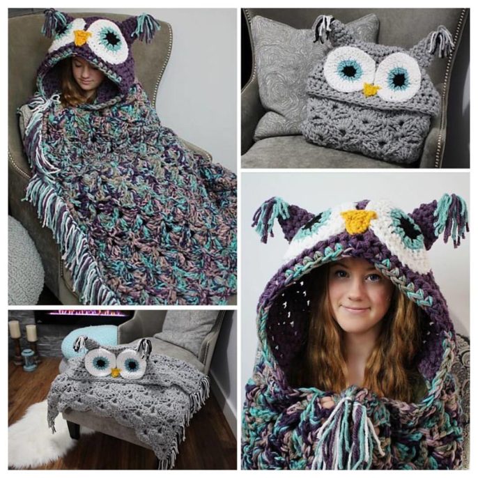 Hooded owl crochet pattern