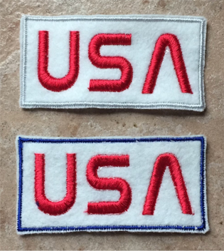 Embroidered USA Team USA Olympic inspired patch, USA NASA inspired patches, Chloe Kim inspired snowboarder hat patch