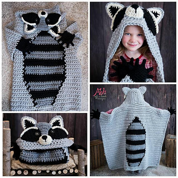 raccoon crochet pattern