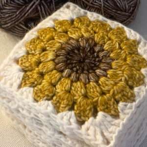 Sunflower granny square pdf pattern